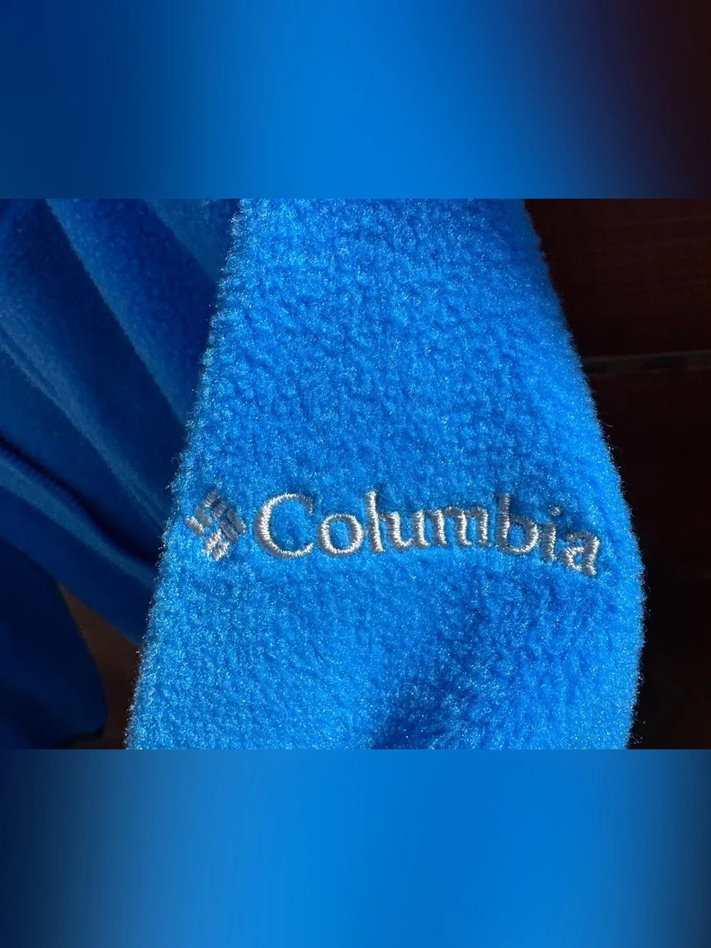 Columbia Infant Bear bunting suit blue fleece 18-24 months